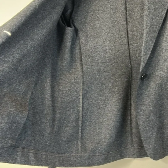 Banana Republic Grey Wool Blend Single Button Stretch Blazer SZ 10. - Picture 7 of 8